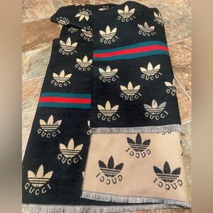 GGee and Adidas collab monogram logo scarf wrap  to match your bag or purse 🔥💕